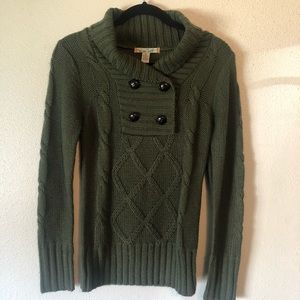Love change army green sweater size large